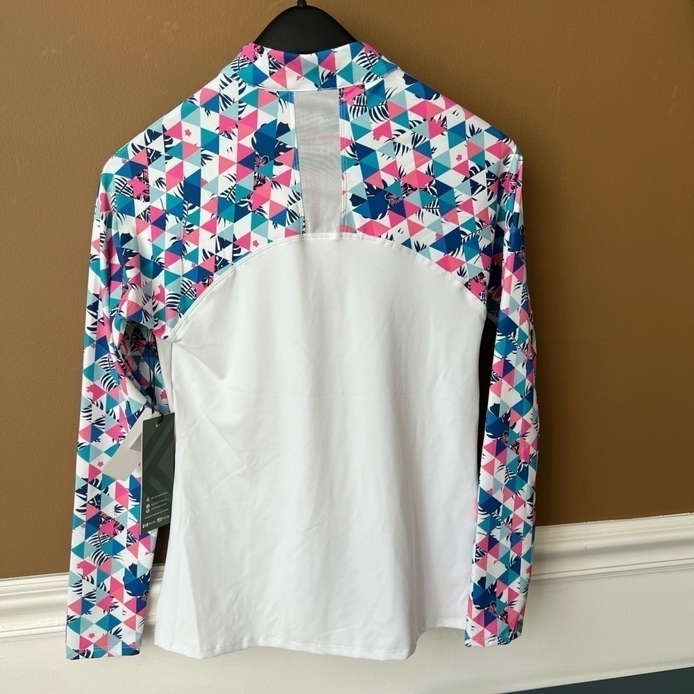 Kyoden Women’s Golf Mock Neck Long Sleeve Top Size P/S Petite UPF 50 - Picture 5 of 6